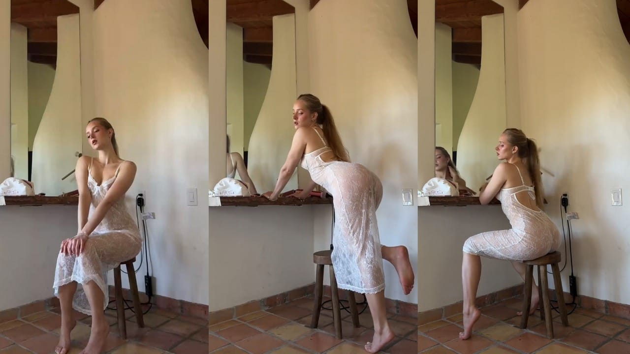 Onlyfans Leaks Caroline Zalog Nude See Through Dress Tease